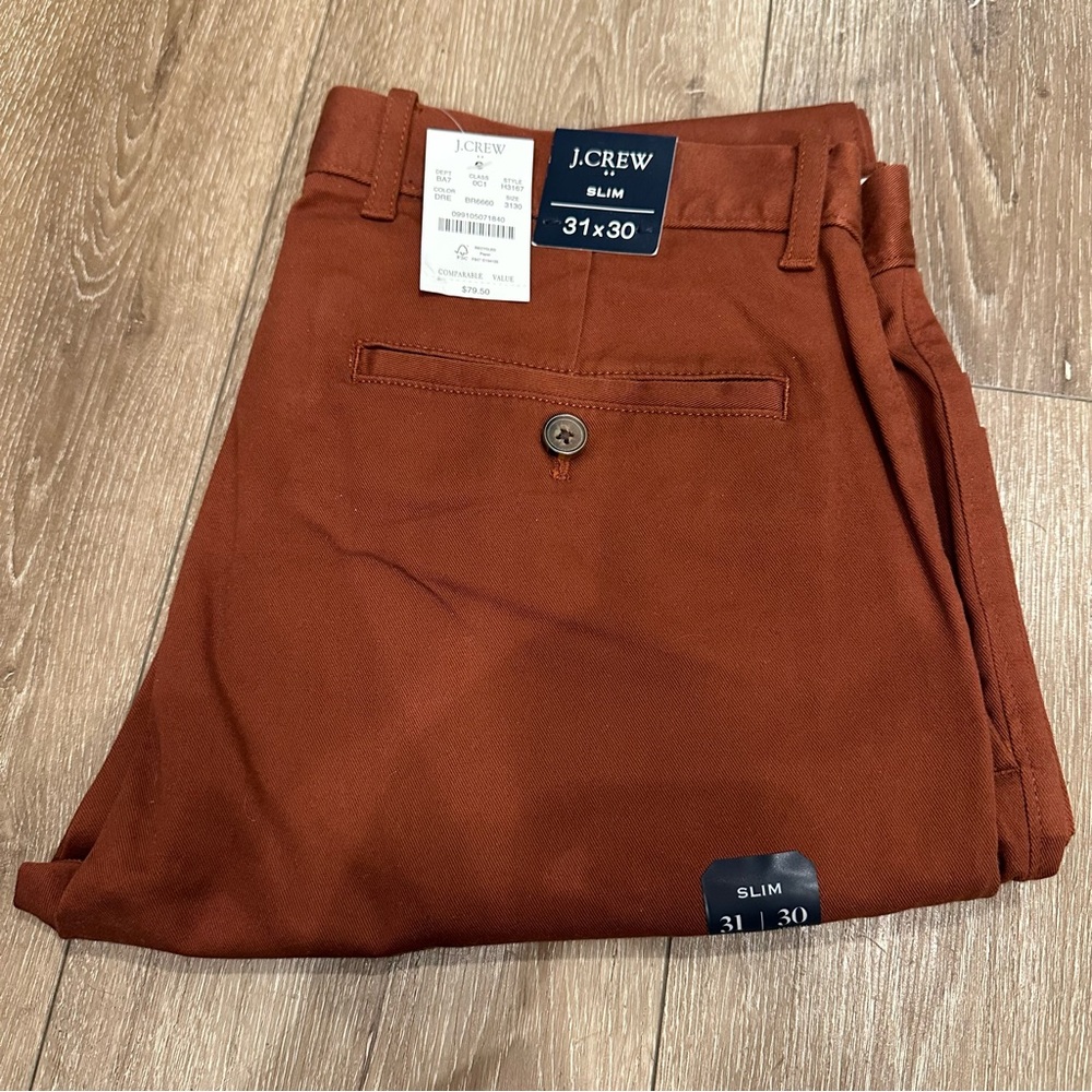 NWT JCrew Khaki 31x30 slim fit